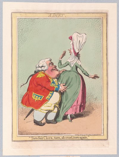 دويتو ، حانة. 1792 (نقش يدوي) بواسطة جيمس جيلراي