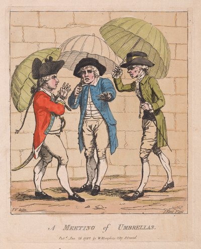 لقاء للمظلات ، حانة. 1782 (نقش يدوي) بواسطة جيمس جيلراي