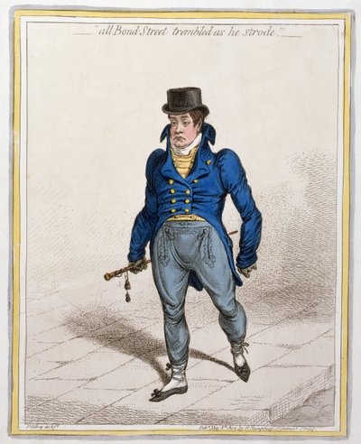 ارتعش كل شارع بوند عندما كان Strode ، نشرته هانا همفري ، 1802 (النقش والنقش) بواسطة James Gillray
