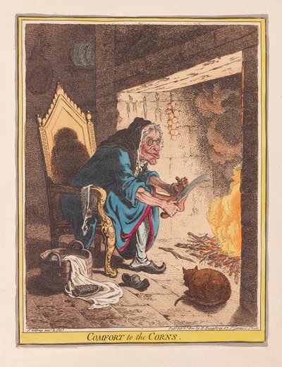 الراحة إلى الذرة ، حانة. 1800 (نقش يدوي) بواسطة James Gillray