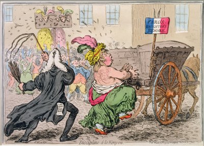تأديب لا كينيون ، نشرته هانا همفري عام 1797 (حفر يدوي) بواسطة جيمس جيلراي
