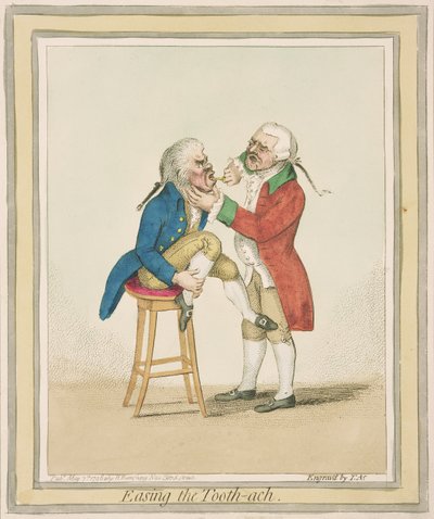 تخفيف الأسنان ، نشرتها هانا همفري ، 1796 بواسطة جيمس جيلراي