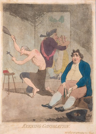 عزاء مسائي ، حانة. 1785 (نقش يدوي) بواسطة جيمس جيلراي