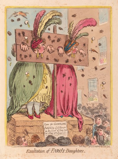 تمجيد بنات فاروس ، حانة. 1796 (نقش ملون) بواسطة جيمس جيلراي