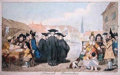 الشخصيات الفلمنكية ، التي نشرها ج. همفري عام 1793 (نقش ملون يدويًا) بواسطة جيمس جيلراي