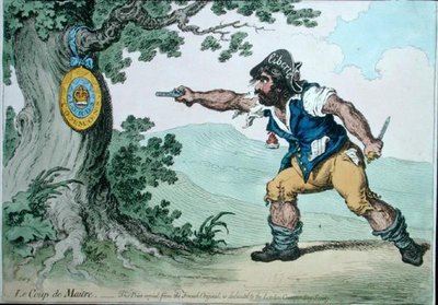 Le Coup de Maitre ، الذي نشرته هانا همفري في عام 1797 (نقش ملون يدويًا) بواسطة جيمس جيلراي