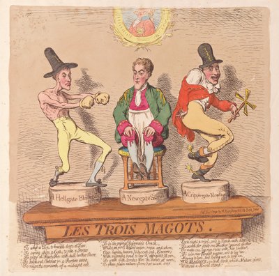 Les Trois Magots ، حانة. 1791 (نقش يدوي) بواسطة جيمس جيلراي