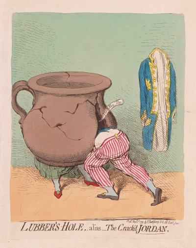 لوبرز هول ، أليسا The Crackd Jordan ، حانة. 1791 (نقش يدوي) بواسطة James Gillray