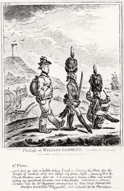 اللوحة 2 ، من حياة ويليام كوبيت ، كتبها بنفسه ، حانة. بواسطة همفري ، 1809 بواسطة جيمس جيلراي