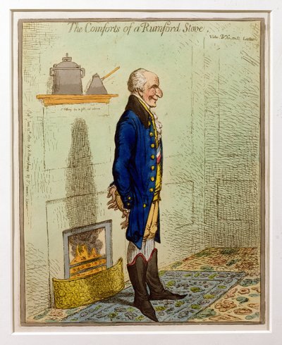 وسائل الراحة من Rumford Stove ، حانة. بواسطة هانا همفري ، 1800 (حفر و مرحاض) بواسطة جيمس جيلراي