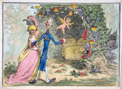 The Nuptial Bower ، حانة. هانا همفري ، 13 فبراير 1797 (النقش اليدوي) بواسطة جيمس جيلراي