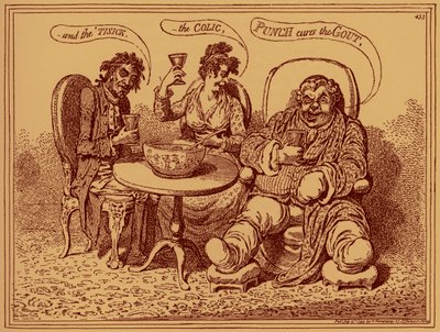 "ويلات المشروبات القوية" - كاريكاتير بواسطة جيمس جيلراي