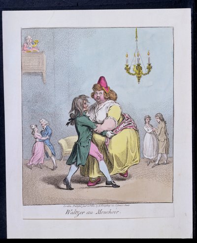 Waltzer au Mouchoir ، نشرته هانا همفري في عام 1800 (النقش اليدوي) بواسطة جيمس جيلراي