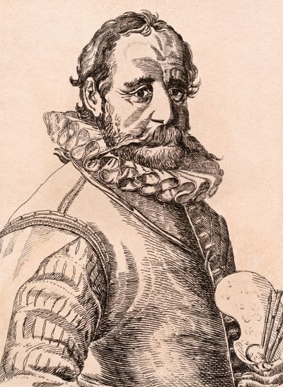 هانز بول ، رسم توضيحي من "75 صورة لرسامين مشهورين من أصول أصلية" ، نُشر في لندن ، 1817 بواسطة جيمس جيرتين