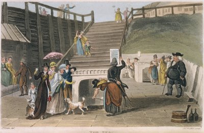 ذا سبا ، لوحة من "اسكتشات شعرية لسكاربورو" ، نقشها جوزيف قسطنطين ستادلر (fl.1780-1812) حانة. 1813 بواسطة جيمس جرين