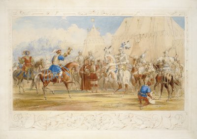 التحدي ، 1841 (قلم رصاص ، مرحاض ولون جسم على ورق) بواسطة جيمس هنري نيكسون