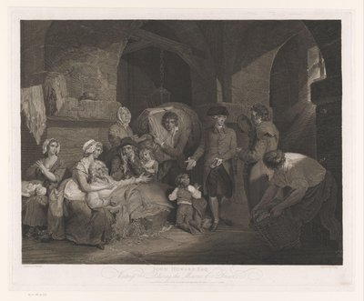 جون هوارد يزور عائلة في السجن جون هوارد إسك يزور ويخفف من بؤس السجن (العنوان على الكائن) بواسطة فرانسيس ويتلي