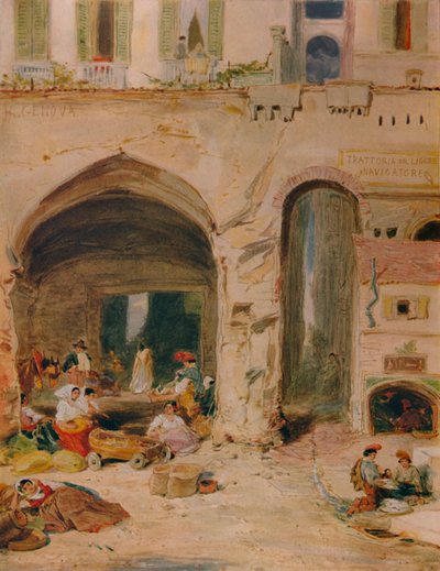 فناء في جنوة ، c1850 ، 1935 بواسطة جيمس هولاند