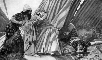 ياعيل تظهر باراك الميت سيسرا - الكتاب المقدس بواسطة جيمس جاك جوزيف (بعد) تيسو