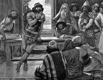 يطرح شمشون لغزًا بواسطة تيسو - الكتاب المقدس بواسطة جيمس جاك جوزيف (بعد) تيسو