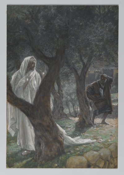 ظهور ربنا للقديس بطرس ، صورة من حياة ربنا يسوع المسيح ، 1886-1894 (مرحاض على الجرافيت على ورق) بواسطة جيمس جاك جوزيف تيسو