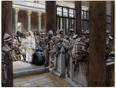 لكن لا يوجد رجل يضع يديه عليه ، توضيح لحياة المسيح ، c.1884-96 (مرحاض وغواش على ورق مقوى) بواسطة جيمس جاك جوزيف تيسو