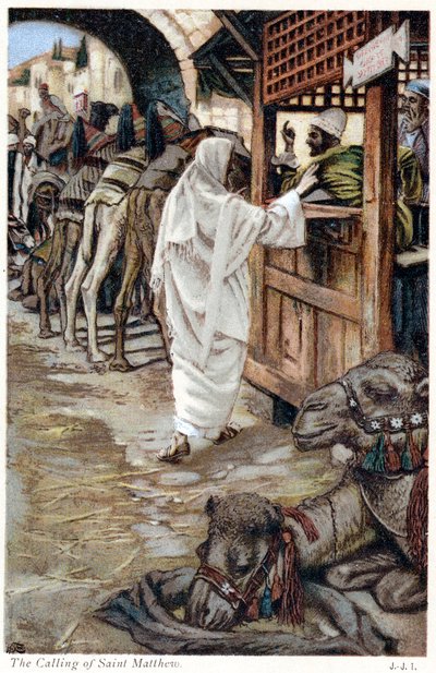 المسيح يدعو ماثيو ، جامع الضرائب ، c1890 بواسطة جيمس جاك جوزيف تيسو