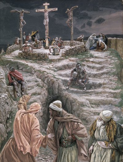إلوي إلوي لاما ساباكتاني ، توضيح لحياة المسيح ، c.1884-96 (مرحاض وغواش على ورق مقوى) بواسطة جيمس جاك جوزيف تيسو
