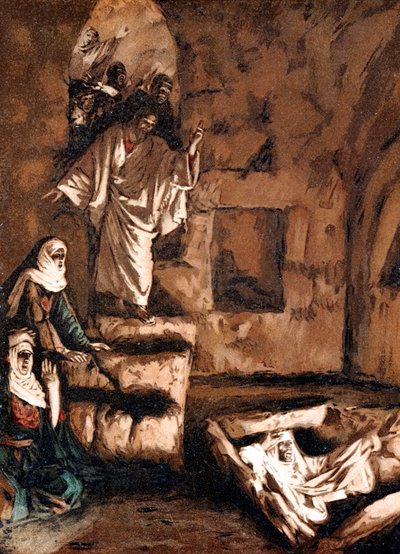 يسوع يرفع لعازر من القبر ، 1897 بواسطة جيمس جاك جوزيف تيسو