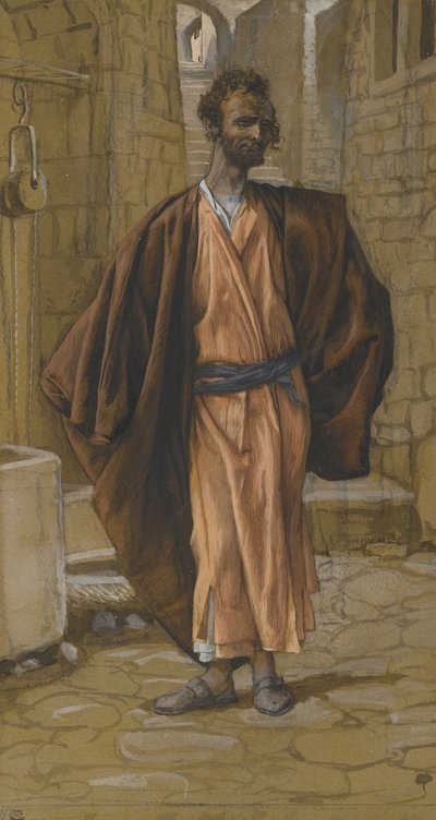 يهوذا الإسخريوطي ، توضيح من حياة ربنا يسوع المسيح ، 1886-1894 (مرحاض فوق الجرافيت على الورق) بواسطة جيمس جاك جوزيف تيسو