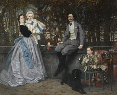 صورة للماركيز وماركية ميرامون وأطفالهم ، 1865 بواسطة جيمس جاك جوزيف تيسو