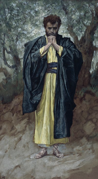القديس متى ، رسم توضيحي لحياة المسيح ، c.1886-94 (مرحاض وغواش على ورق مقوى) بواسطة جيمس جاك جوزيف تيسو