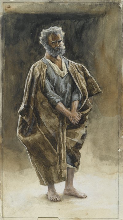 القديس بطرس ، توضيح من حياة ربنا يسوع المسيح ، 1886-1894 (مرحاض فوق الجرافيت على الورق) بواسطة جيمس جاك جوزيف تيسو