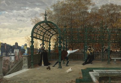 "محاولة الاختطاف" (محاولة الاختطاف) لوحة لجيمس جاك جوزيف تيسو (1836-1902) مجموعة خاصة 1865 بواسطة جيمس جاك جوزيف تيسو