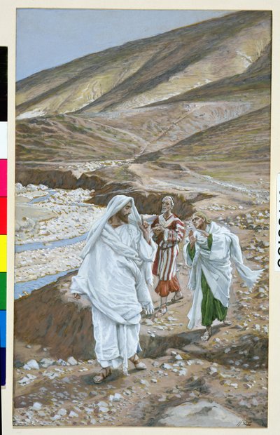 دعوة القديس أندرو وسانت جون ، رسم توضيحي لحياة المسيح ، c.1886-94 (مرحاض وغواش على ورق مقوى) بواسطة جيمس جاك جوزيف تيسو