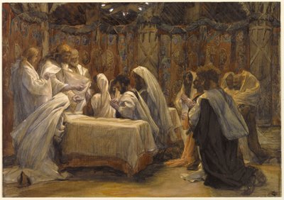 شركة الرسل ، توضيح لحياة المسيح ، c.1884-96 (مرحاض وغواش على ورق مقوى) بواسطة جيمس جاك جوزيف تيسو