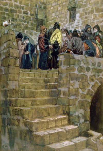 مستشار الشياف الشرير ، توضيح لحياة المسيح ، c.1886-96 (الغواش على ورق مقوى) بواسطة جيمس جاك جوزيف تيسو
