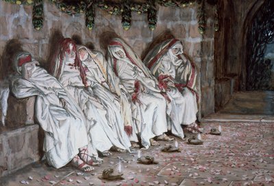 العذارى الأحمق ، توضيح لحياة المسيح ، c.1886-94 (مرحاض وغواش على ورق مقوى) بواسطة جيمس جاك جوزيف تيسو