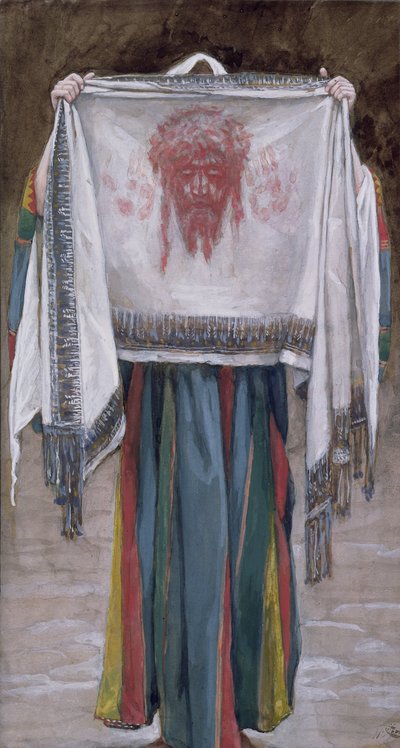 الوجه المقدس ، رسم توضيحي لحياة المسيح ، c.1884-96 (مرحاض وغواش على ورق مقوى) بواسطة جيمس جاك جوزيف تيسو