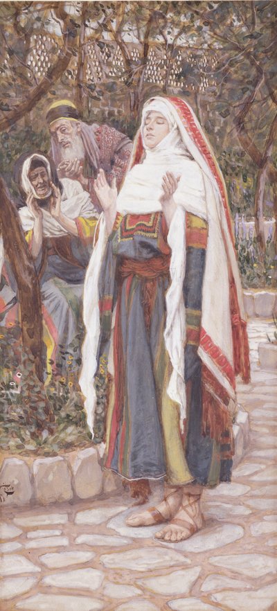 The Magnificat ، توضيح لحياة المسيح ، c.1886-94 (الغواش على ورق مقوى) بواسطة جيمس جاك جوزيف تيسو