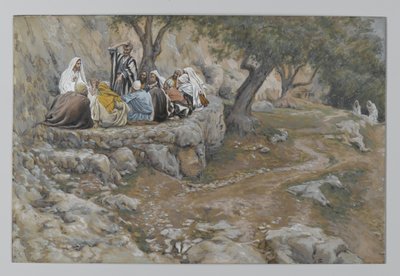 أسبقية القديس بطرس ، توضيح من حياة ربنا يسوع المسيح ، 1886-1896 (مرحاض فوق الجرافيت على الورق) بواسطة جيمس جاك جوزيف تيسو