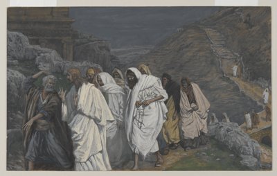 احتجاجات القديس بطرس ، توضيح من حياة ربنا يسوع المسيح ، 1886-1894 (مرحاض على الجرافيت على الورق) بواسطة جيمس جاك جوزيف تيسو