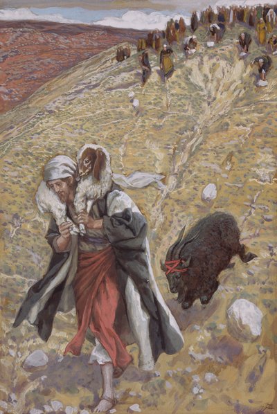 كبش الفداء ، توضيح لحياة المسيح ، c.1886-94 (مرحاض وغواش على ورق مقوى) بواسطة جيمس جاك جوزيف تيسو