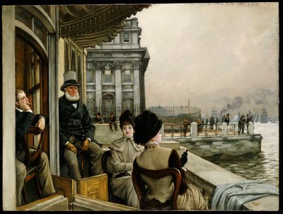شرفة ترافالغار تافرن ، غرينيتش ، c.1878 بواسطة جيمس جاك جوزيف تيسو