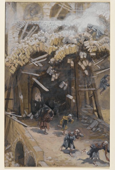 برج سلوام ، صورة من حياة ربنا يسوع المسيح ، 1886-1896 (مرحاض فوق الجرافيت على ورق) بواسطة جيمس جاك جوزيف تيسو