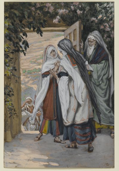 الزيارة ، الرسم التوضيحي لحياة المسيح ، c.1886-94 (مرحاض على ورق) بواسطة جيمس جاك جوزيف تيسو