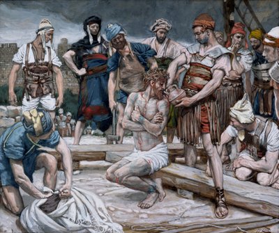 النبيذ الممزوج بالمر ، توضيح لحياة المسيح ، c.1884-96 (مرحاض وغواش على ورق مقوى) بواسطة جيمس جاك جوزيف تيسو