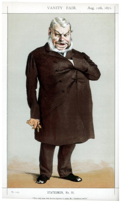 الرجل الوحيد المعروف على الإطلاق أنه يجعل السيد غلادستون يبتسم ، 1871 بواسطة جيمس جاك جوزيف تيسو