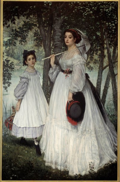 الأختان أو "" صور في حديقة "لوحة لجاك جوزيف (جاك جوزيف) تيسو ديت جيمس تيسو (1836-1902) بواسطة جيمس جاك جوزيف تيسو
