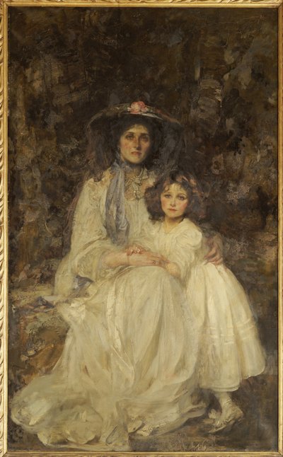 ليدي ديكسون بويندر وابنتها جوان ، c.1905 بواسطة جيمس جيبوسا شانون